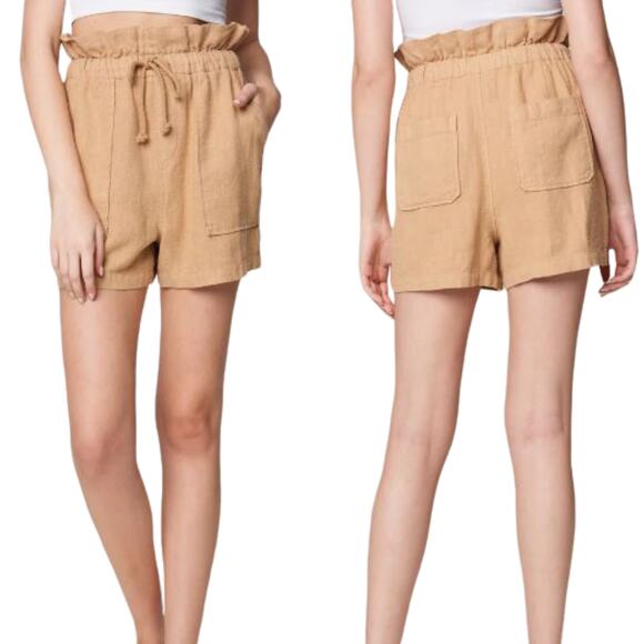 Blank NYC Brown Incense Shorts Paperbag Waist NWT Size Medium - Picture 1 of 6
